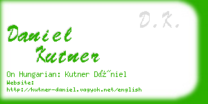 daniel kutner business card